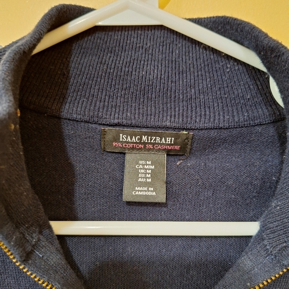 Issac Mizrahi Cotton Cashmere Blend Pullover Sweater - Picture 3 of 3